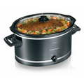 Hamilton Beach - SLOW COOKERS - 8 QT OVAL SLOW COOKER-BLK&SLVR